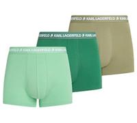 KARL LAGERFELD Uomo Logo Trunk Multiband (3 Pack) Fogliame/Olio/Verde Assenzio M