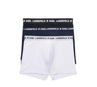 KARL LAGERFELD Uomo Logo Trunk Set (3 Pack) Nero/Bianco/Blu navy XS