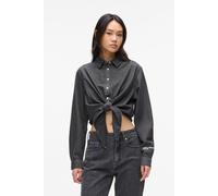 Karl Lagerfeld Washed Black Klj Denim Wrap Blouse Taglia: S | Magliette intime Outlet | Donna | Nero