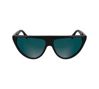Karl Lagerfeld Donna KL6185S 001 Occhiali da sole Bio-iniettato Nero Verde / Petrolio Cat Eye Normale
