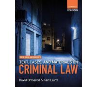Karl Laird Davi Smith, Hogan, & Ormerod's Text, Cases, & Materials o (Tascabile)