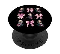 Karl Marx Comunista Ragazza Comunista Coquette Fiocco Rosa PopSockets PopGrip Adesivo