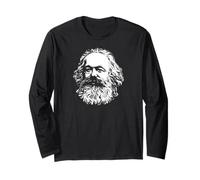 Karl Marx Fondatore Comunista Cool Comunismo Meme Maglia a Manica