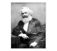 Karl Marx I Poster di English Photographer 50 x 70 cm Nero e Bianco Quadri Decorazione per pareti