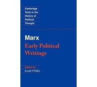 Karl Marx Marx: Early Political Writings (Tascabile)