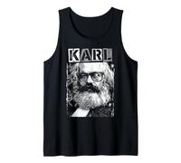 Karl Marx Marxismo Socialismo Comunismo Divertente Pop Art Canotta