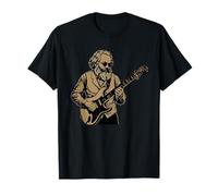 Karl Marx Playing Electric Guitar Philosopher Rocker Maglietta