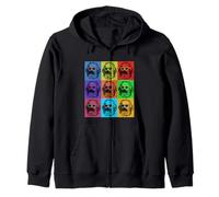 Karl Marx Pop Art, Portrait Revolutioniere, Retro Vintage Felpa con Cappuccio