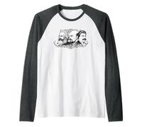 Karl Marx, Vladimir Lenin, Joseph Stalin Storia Comunista Maglia con Maniche Raglan