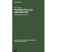Karl Steane Kleine Fullah-Grammatik (Copertina rigida)