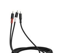 Karlak 6,5 Piedi da Maschio a 2 Stereo Stereo Stereo Scherzato a Tappa Oro Schermato, Trasmissione del Segnale Audio Ad Alta fedeltà, con Design della Treccia per una Lunga Durata di (2m)
