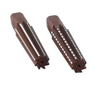 Karlak Alesatore Manuale con Codolo Cilindrico in Acciaio Ad Alto Tenore di Carbonio, Grezzo, Fine, 2 Pezzi, per Lavorazione di Fori Conici, con Modelli MT1#, MT2#, (MT4# Cerniera grossa + cerniera