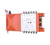 Karlak Amplificatore di Distribuzione a 12 Vie con Guadagno di 20 DB, Amplificatore di Segnale a Bassissimo Rumore per Segnali TV e Radio Terrestri, MATV/SAT con Loop-through IRS, (Spina europea 230