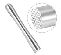 Karlak Asta per Tritare il Ghiaccio in Acciaio Inossidabile, Pestello per Cocktail, con Testa di Martello Diamantata, (Vita spessa 18,5 cm tutta in acciaio)