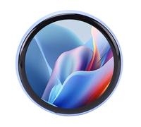 Karlak Badge Digitale Elegante Display HD da 2 Pollici Controllo App per Eventi e Feste (Blu)