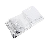 Karlak Cleor PVC Tarp 3x5m Tessuto Impermeabile, Copertura della Pianta Trasparente per Serre, Terrazze, Portici e Altro Ancora