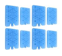 Karlak Confezione di Ghiaccio Riutilizzabile 8 Pezzi Soluzione di Raffreddamento a Tenuta Stagna per Contenitori per il Pranzo da Picnic Plastica PE Durevole 15,5x11x2 Cm