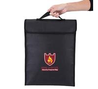 Karlak Custodia per Documenti Ignifuga Borsa Ignifuga di Alta qualità per Riporre in Modo Sicuro Denaro Documenti Vitali Confezioni LiPo 38 * 28 * 7,5 Cm (38 * 30,5 * 6, cm)