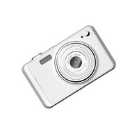 Karlak Fotocamera Digitale da 64 MP con Zoom 16X, Video 4K, Tecnologia AF Close Up, Schermo da 2,88 Pollici per Adolescenti e Principianti, con Funzione Webcam, 2 Batterie, Design (Bianca)