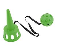Karlak Gioco di Lancio e Cattura della Palla per Bambini, Giocattolo di Plastica Sicuro per Il Gioco Attivo, Comoda Impugnatura Antiscivolo, Perfetto Le Feste (Verde)