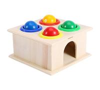 Karlak Gioco per Bambini Knock Game Gioco Cerebrale per lo Sviluppo Dell'intelligenza, Scuola Materna e Uso Domestico, Materiale in Legno Naturale Durevole, 4,3 X 4,3 X 2,36 Pollici