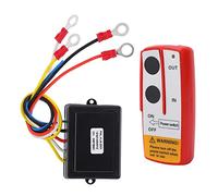Karlak Kit di Controllo Remoto Wireless Wireless 12v 24V Universale con Ricevitore, Indicatori Visivi, Facile Installazione per Camion, ATV, SUV, Distanza di Controllo più Lontana (Rosso)