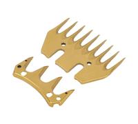 Karlak Lame per Tosatrice Elettrica per Pecore, Lame per Tosatura per Pecore Dorate a 9 Denti con Spaziatura di 10 Mm per il Taglio di Lana Spessa, Realizzate in Acciaio Ad Alto