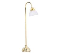 Karlak Lampada da Terra per Casa delle Bambole in Miniatura Luce Calda in Stile Vintage, Indispensabile per la Camera da Letto della Casa delle Bambole, la Sala Pranzo, Materiale di Alta qualità