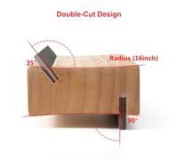 Karlak Lima per Liuteria 35/90 Gradi Lima per Ravvivare le estremità dei Tasti della Chitarra in Legno D'ulivo per Arrotondare, Modellare e Sbavare i Germogli Lima per Smussare i