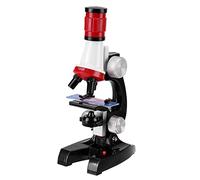 Karlak Microscopio Giocattolo Educativo per Bambini con Luce LED e 3 Livelli di Ingrandimento per L'apprendimento delle Scienze a Casa