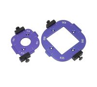 Karlak Modello D'angolo Set con 8 Opzioni di Raggio, Corpo in Lega di Alluminio, Facile Regolazione Dell'angolo, 4 in 1 Jig con Pezzi di Taglio per Taglio Ad in Legno, Pratico e