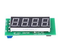 Karlak Modulo Contatore con Funzione Memoria, Display a 4 Cifre | supporta DC 4-40 V, mostra 0-9999, realizzato con materiali durevoli, conservazione dei dati quando spento