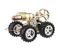 Karlak Motore Stirling Modello di Auto Materiale Premium Kit di Esperimenti Scientifici per Motori Ad Aria Calda Fai-da-te con Recipiente per Alcol Giocattolo L'educazione Fisica Insegnanti Bambini
