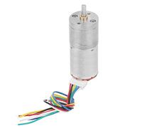 Karlak Motoriduttore con Encoder DC 12V Motore di Riduzione della velocità Ad Alte Prestazioni per Auto e Giocattoli Robot Fai-da-te (Velocità 10)