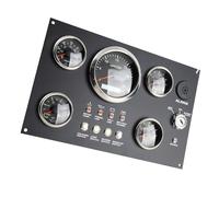 Karlak Pannello Strumenti 5 Indicatori per Applicazioni Marine | Display retroilluminato chiaro, materiale ABS resistente, letture ad alta precisione, monitoraggio del motore, prestazioni