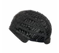 Karlak Parrucca Corta Donna, Parrucca Sintetica Termica con Capelli Ondulati a Strati, Parrucca Regolabile per Tutti i Giorni e Feste con Colori Biondo + Marrone Nero