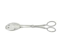 Karlak per Alimenti in Lega di Zinco con Impugnatura Ergonomica, per Alimenti Stile Vintage, Previene Ustioni, 23 Cm, Morsetto Multifunzionale per Cucinare, Cuocere Al Forno, (Argento)