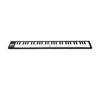 Karlak Pianoforte Digitale Portatile Pieghevole a 61 Tasti con Funzione Didattica per Principianti, Tastiera Elettronica Nera con Borsa, Cavo di Alimentazione USB, Display LED per Viaggi a Casa,