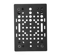 Karlak Piastra in Alluminio con Alta Resistenza, Stampante 3D Anodizzato Guida Universale Lineare, Morsetto a (Scheda con 4 pulegge di plastica e cuscinetti)