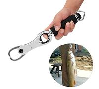 Karlak Pinza per Labbra per Pesci Resistente con Impugnatura Antiscivolo, Pratico Strumento Misurare il Pesce gli Appassionati di Pesca, Alluminio Leggero 8,4 Once (Argento)