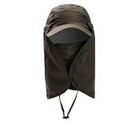 Karlak Protezione per il Viso, il Collo, la Protezione Solare per la Pesca, Protezione Completa per Orecchie, Viso e Collo Mentre Sei Al Sole. Asciugatura Rapida, antivento. Coperture (Verde militare)