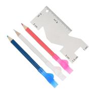 Karlak Righello da Cucito in Metallo con Penna da Sarto, 10cm | Materiale durevole, design compatto, ideale per il fai da te, perfetto per la sartoria, facile da usare