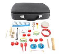 Karlak Set di Percussioni Bambini Bambini Piccoli Giocattoli Musicali Strumenti Band Kit Ritmico per Sviluppare Talento Musicale e Migliorare il Ritmo per Legno Metallo Plastica