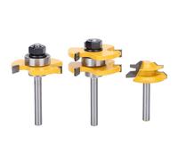 Karlak Set di Punte per Fresa Stile 3 Pezzi con Lega YG6, Perfette per la Lavorazione del Legno, la Rifinitura e la Strutturazione.Punta per Fresa per Scanalatura, 6 Pezzi CNC in