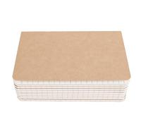 Karlak Set di Quaderni Tascabili di 10 Mini Diari Durevoli per Studenti e viaggiatori. Carta Kraft da 30 Fogli Ciascuno (Nucleo sostitutivo FJ（Regolato）)