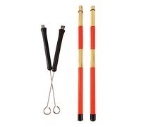 Karlak Set di Spazzole per Batteria con Impugnatura Morbida per Appassionati di Percussioni con Bacchetta bambù, Accessori Universali Batteria Vari Stili e Tecniche, Materiale in Gomma bambù