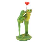 Karlak Simpatico Ornamento per Statua di Coppia di Statuette di Rana 3D con Espressione, Artigianato Realistico con Uso Multifunzionale, Scelta Squisita per Parenti e Amici, Adatto