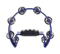 Karlak Tamburello Musicale Suono Chiaro e Nitido Leggero Acciaio Inossidabile Plastica Blu Scuro Come Strumento Didattico per le Prestazioni