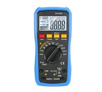 Karlak Tester Multimetro Portatile per Test di Isolamento Megaohmmetro, Tensione 1000 V CA/CC, capacità, Diodo, Test di continuità, Schermo Retroilluminato, Blocco Dati, funzionalità (SK-505A)