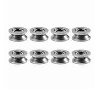 Karlak V624ZZ Cuscinetto a Rulli Guida Cuscinetto a Sfere Rulli Puleggia 10 Pezzi 4x13x6mm con Scanalatura V in Acciaio Al Carbonio Doppia Schermatura con Scanala